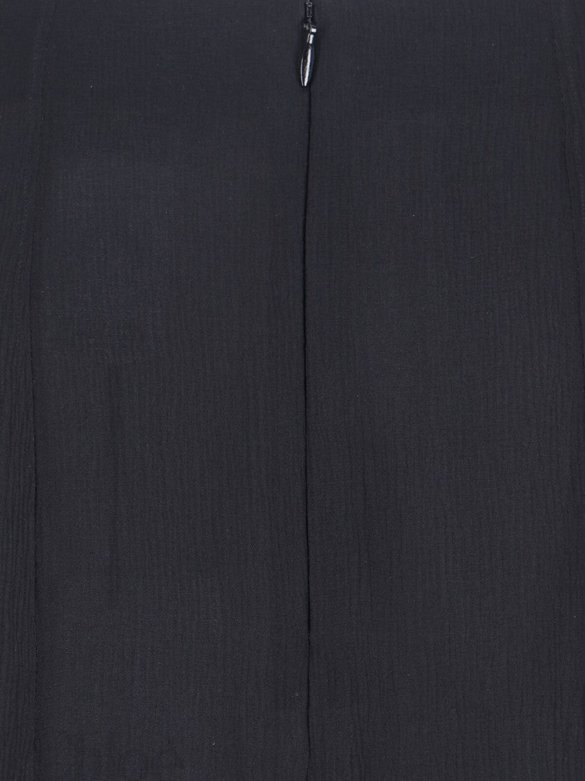 Chloé Silk Layered Ruffle Skirt With Mid-Rise Waist