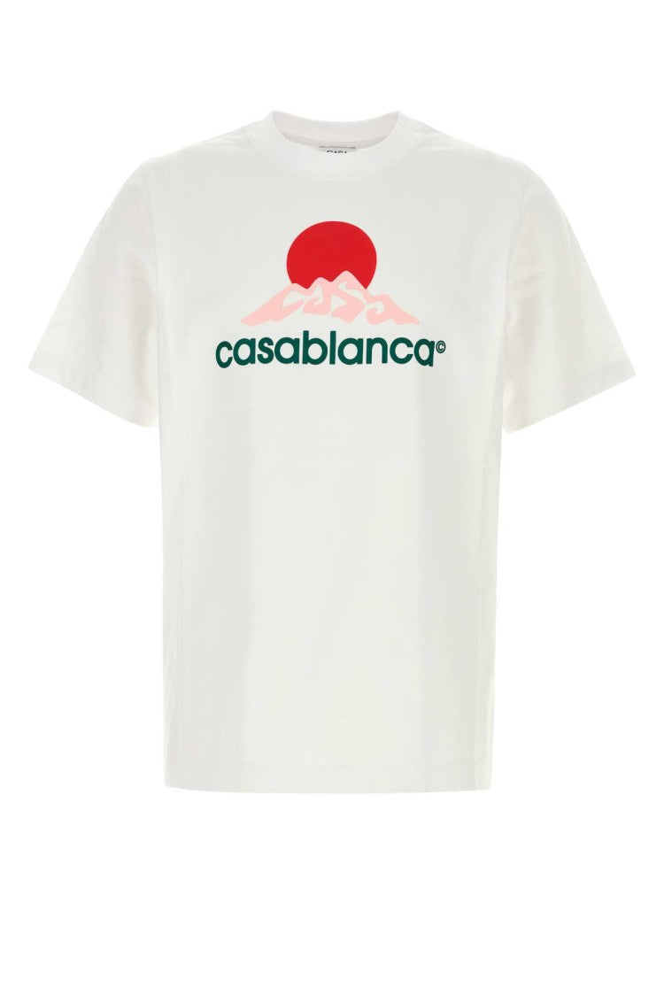 Casablanca White Cotton T-Shirt