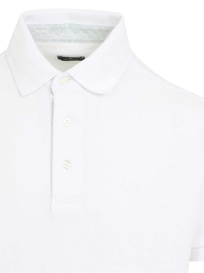 Etro Roma Regular Fit Cotton Logo Polo