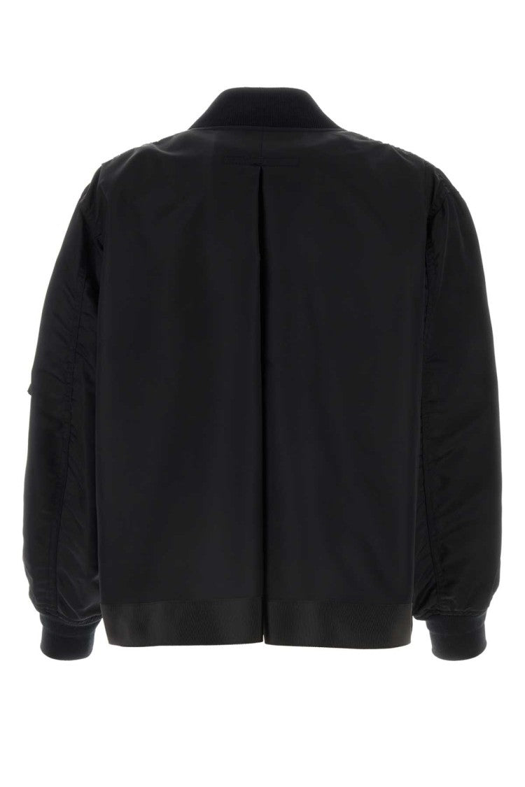 Sacai Black Nylon Padded Jacket