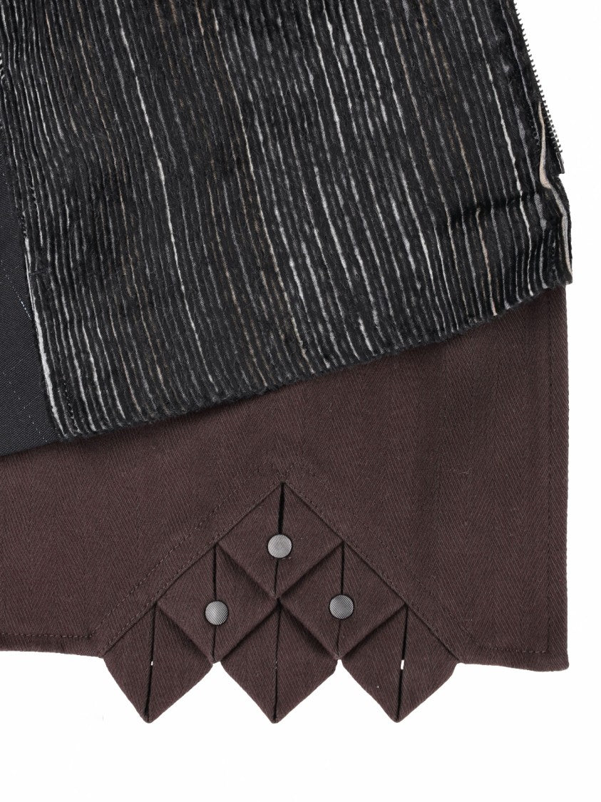 Kiko Kostadinov Black Textured Studded Cutout Jacket