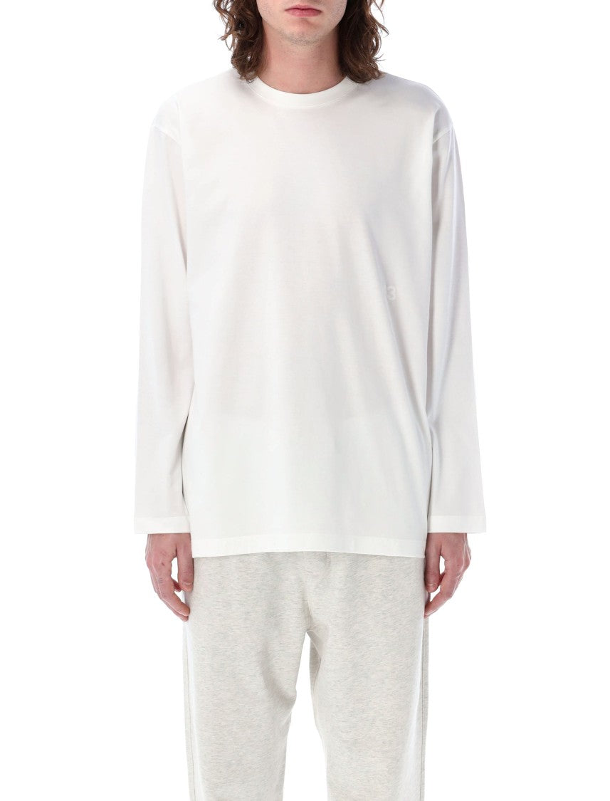 Y-3 Long Sleeve T-Shirt With Ribbed Neckline