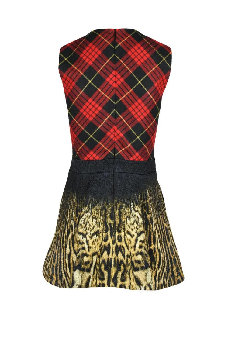 Roberto Cavalli Short Dress Wool - Multicolor