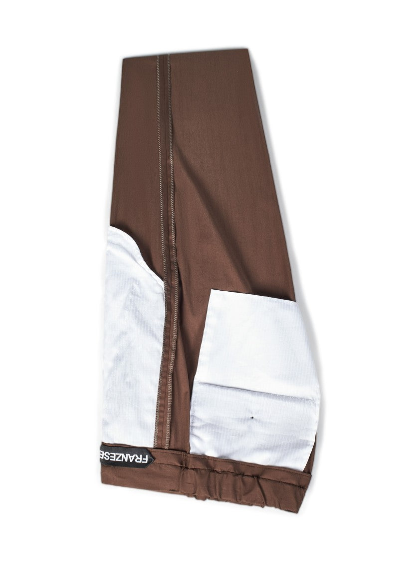 Franzese Collection Brown Egyptian Cotton Trousers