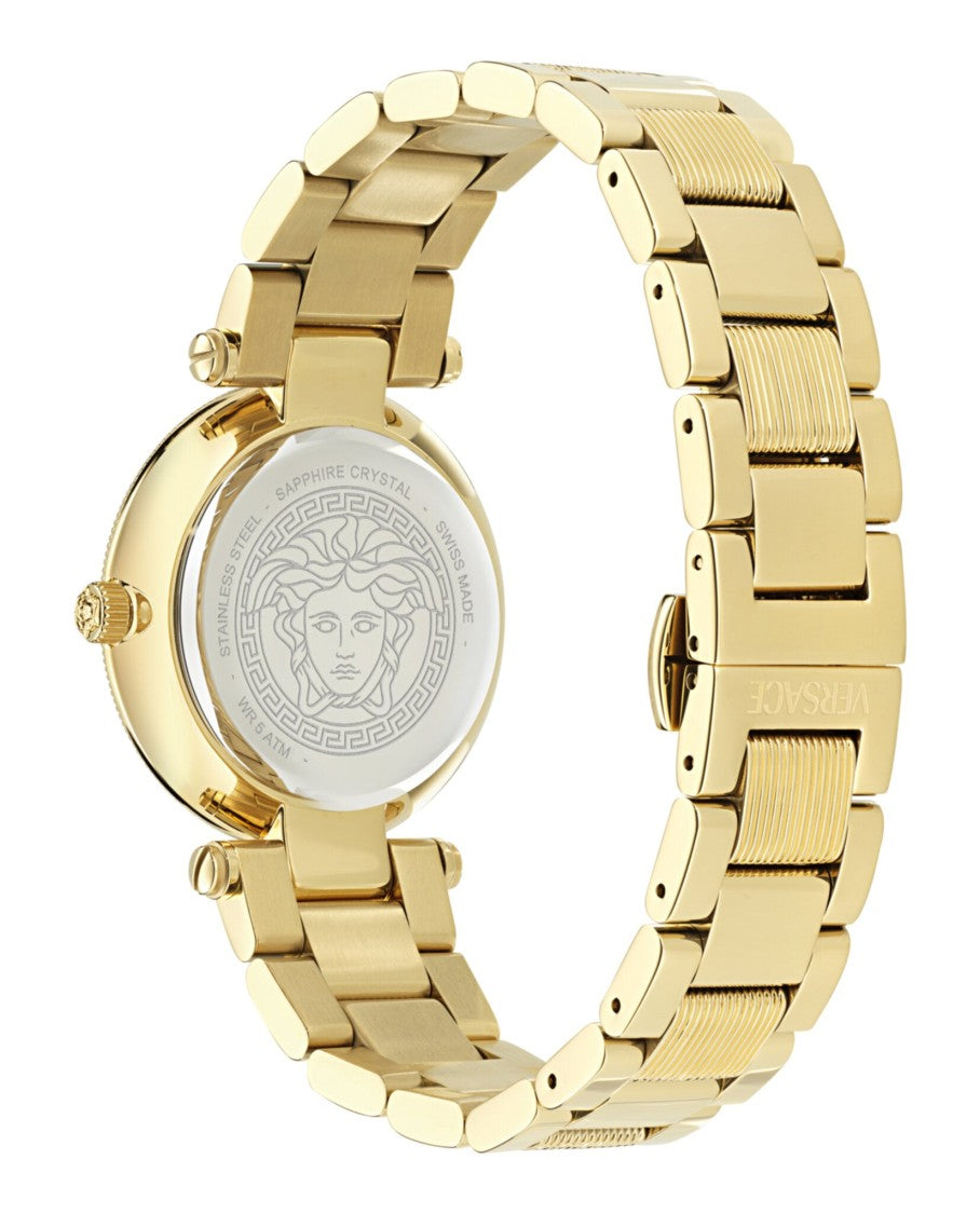 Versace Versace Reve Bracelet Watch With Black Guilloche Dial