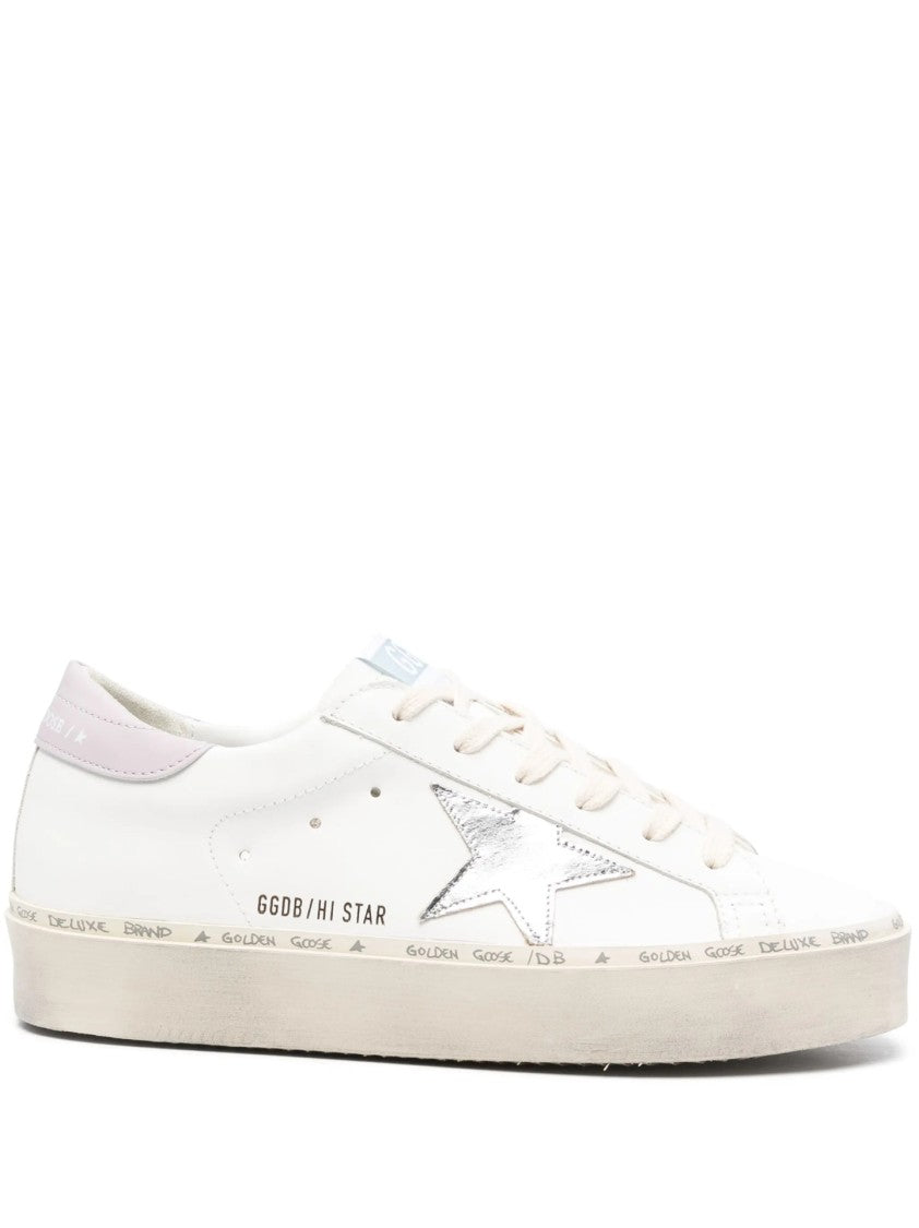 Golden Goose White Leather Sneakers