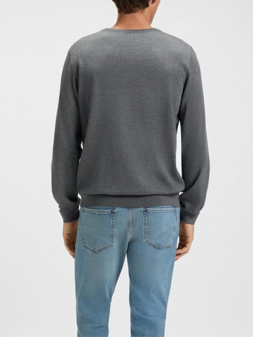 Hugo Boss Melba V-Neck Virgin Wool Sweater