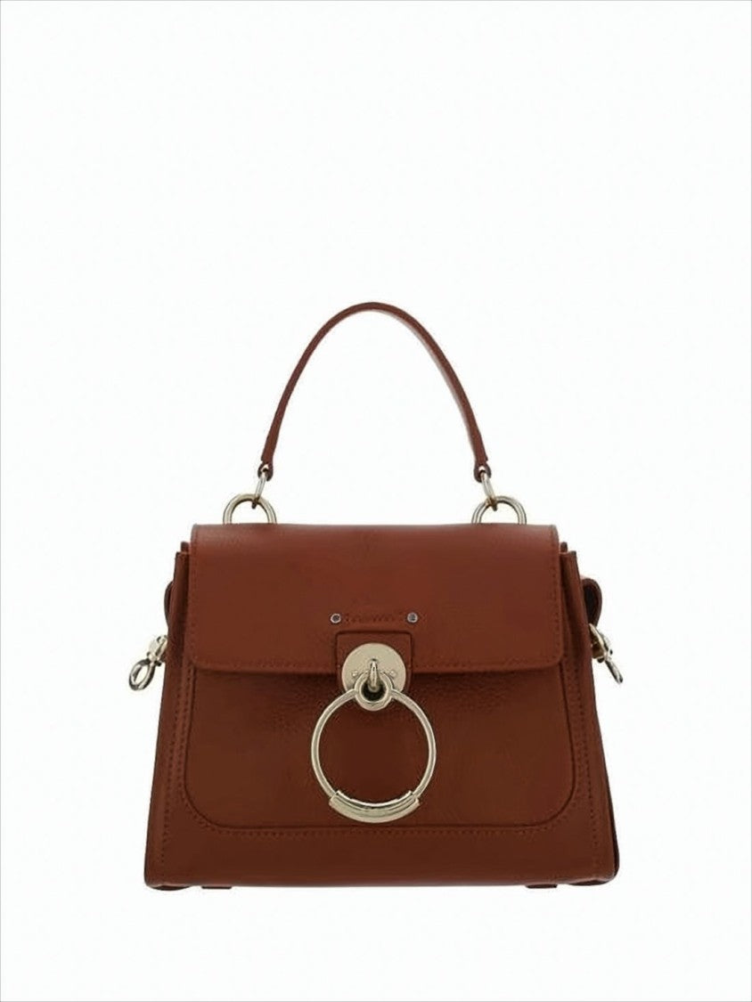 Chloé Structured Calf Leather Tote Bag