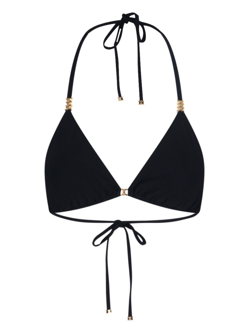 Céline "Triomphe" Triangle Bikini Black