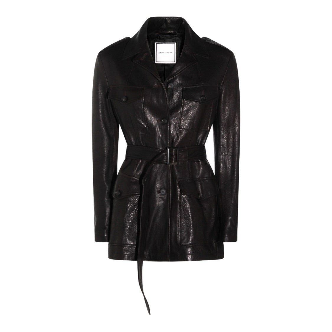Tagliatore Tailored Brown Jacket With Classic Silhouette