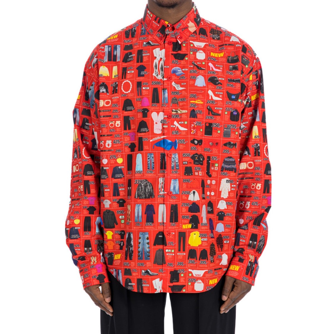 Balenciaga Vibrant Printed Cotton Shirt With Graphic Design