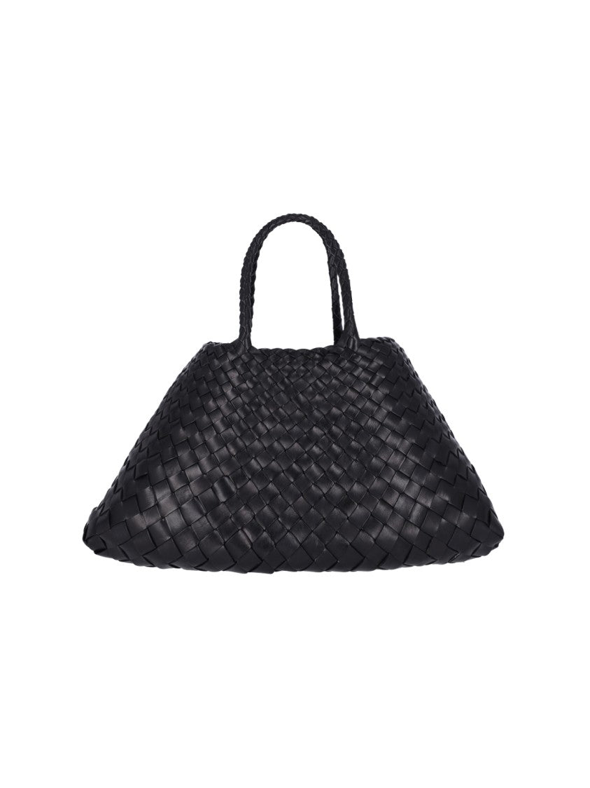 Dragon Diffusion "Santa Croce" Small Tote Bag – Black