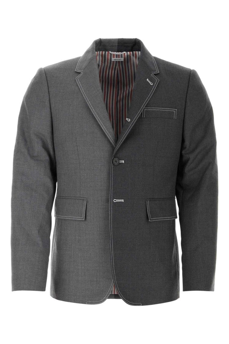 Thom Browne Two-Tone Twill Blazer