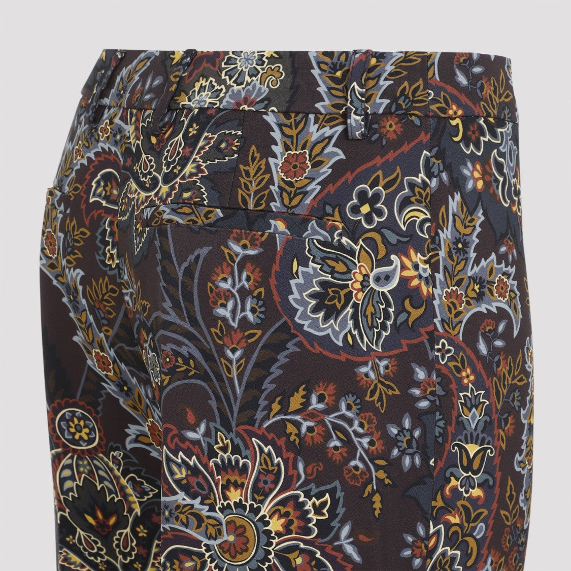 Etro Flared Trousers With Viscose Blend And Paisley Print