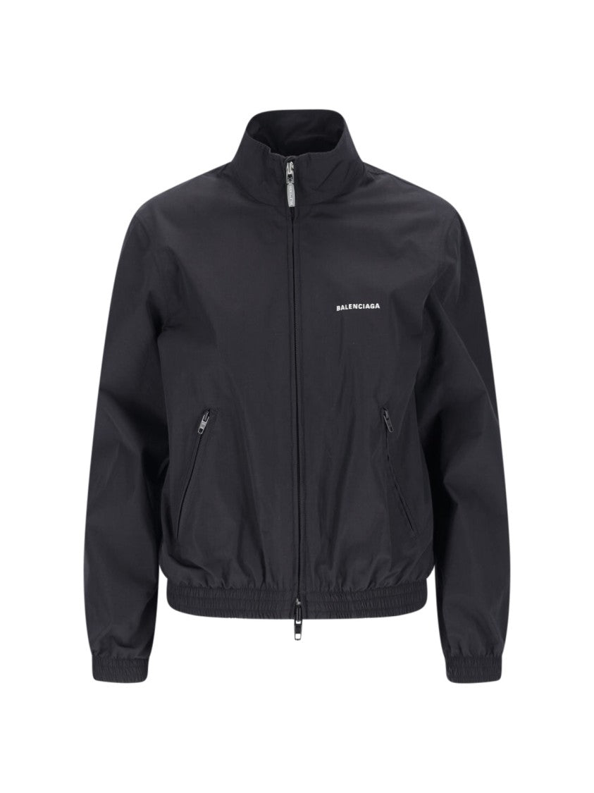 Balenciaga Logo Zip Jacket – Black