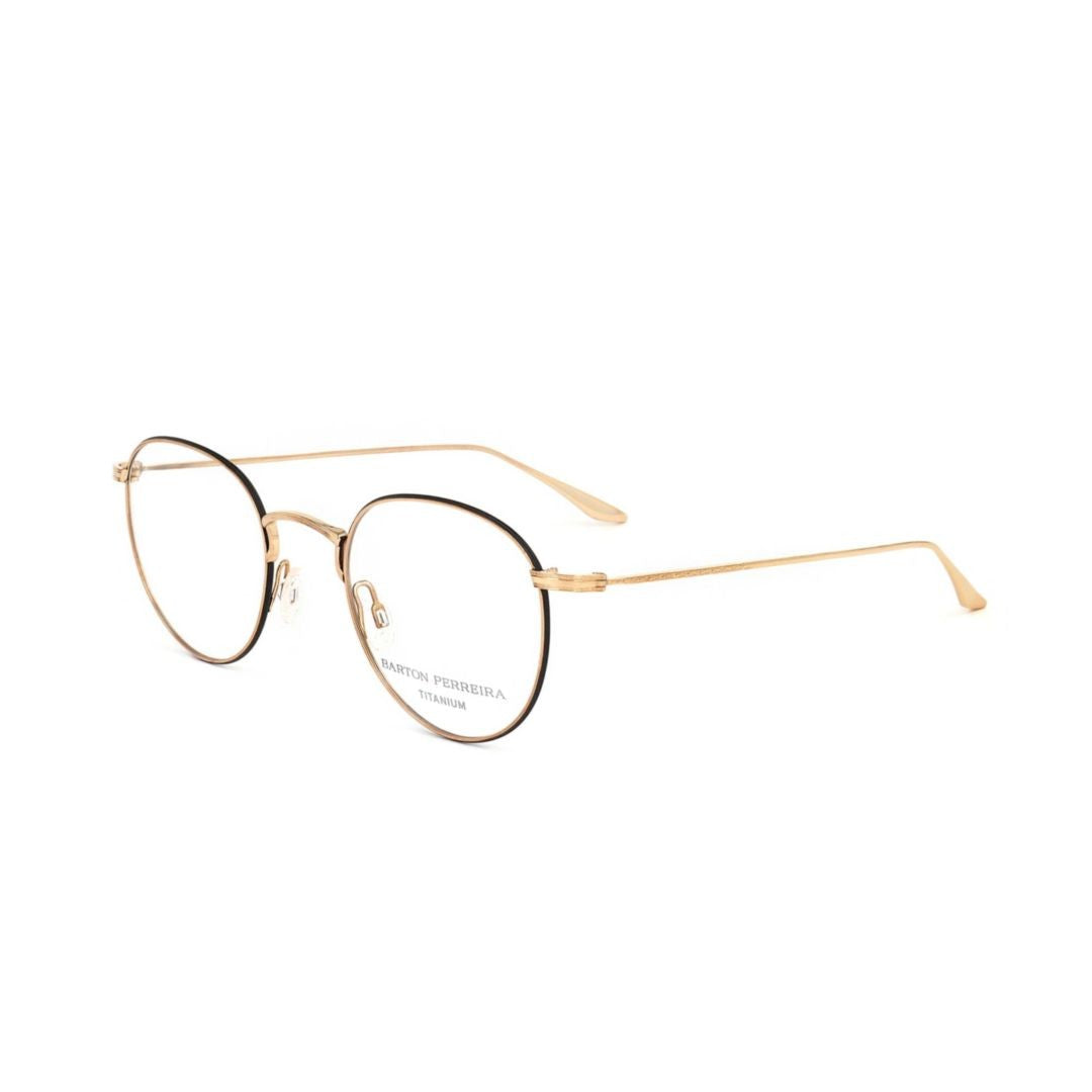 Barton Perreira Bp5036 500Sk Thin Round Metal Framed Eyeglasses With Golden Finish