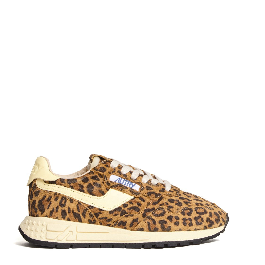 Autry Reelwind Low Leopard Suede Sneakers