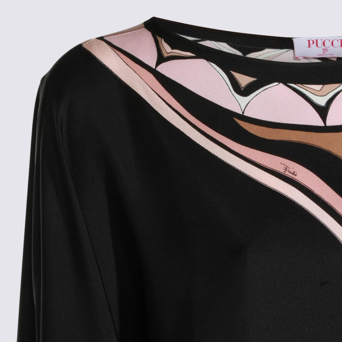 Emilio Pucci Geometric Pattern Maxi Dress With Flowing Silhouette