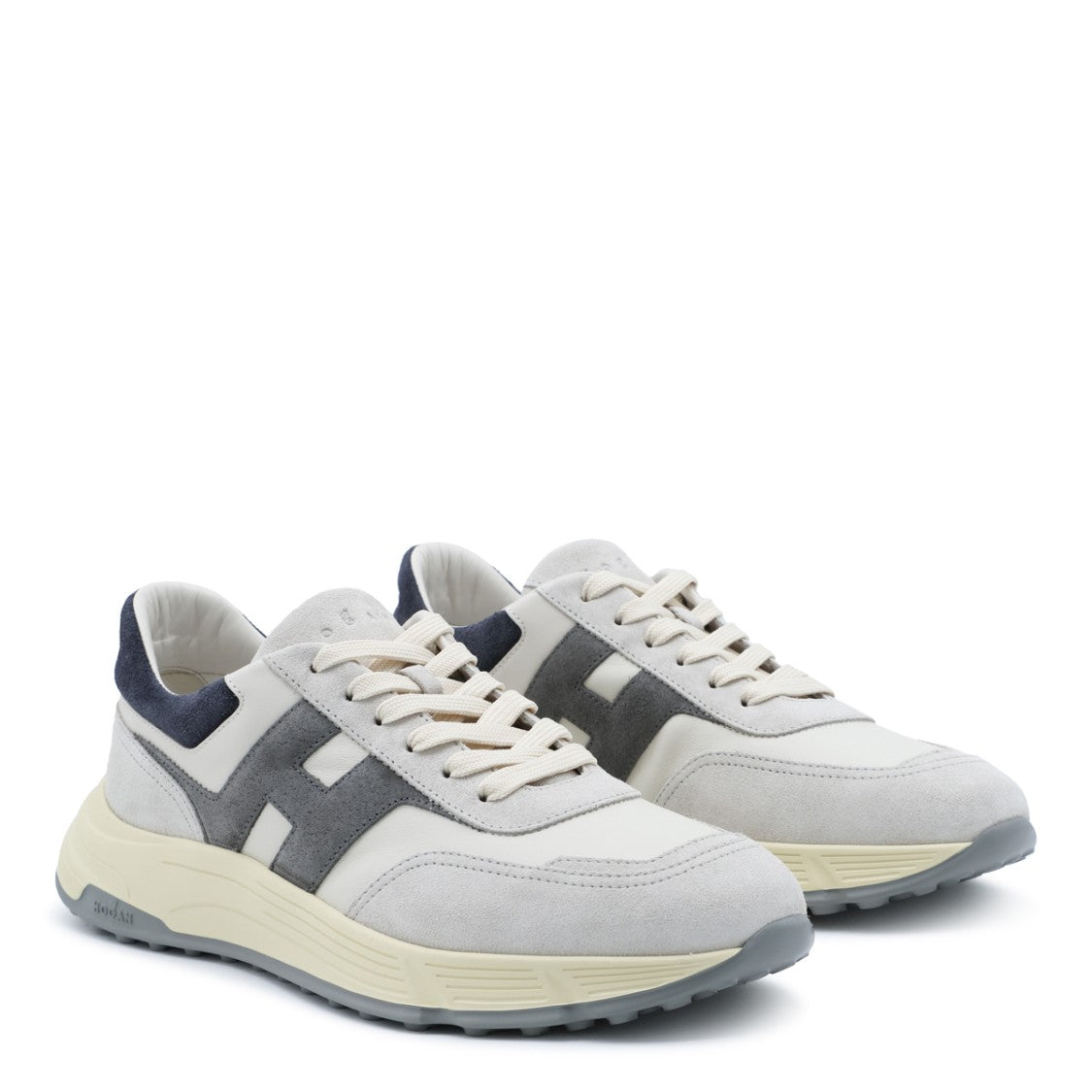 Hogan Suede And Smooth Texture Sneakers