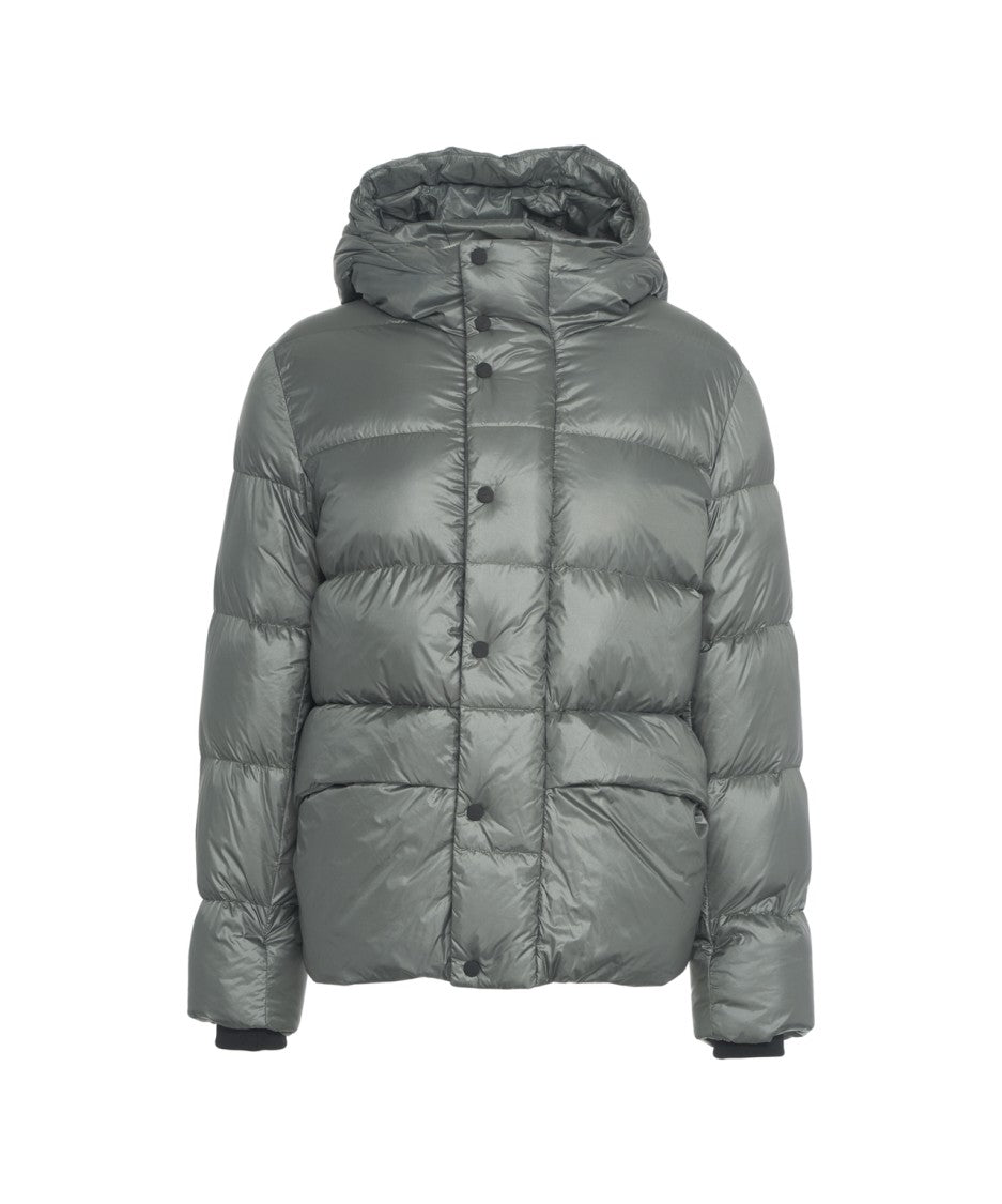 Add Padded Grey Jacket With Protective Hood