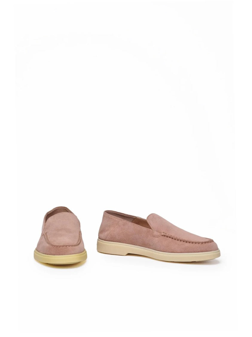Santoni Old Rose Classic Suede Loafers