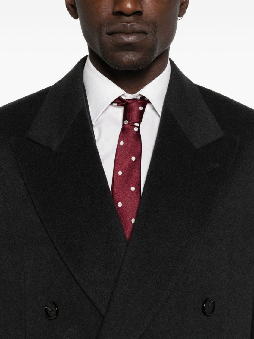 Lardini Double-Breasted Cashmere Coat