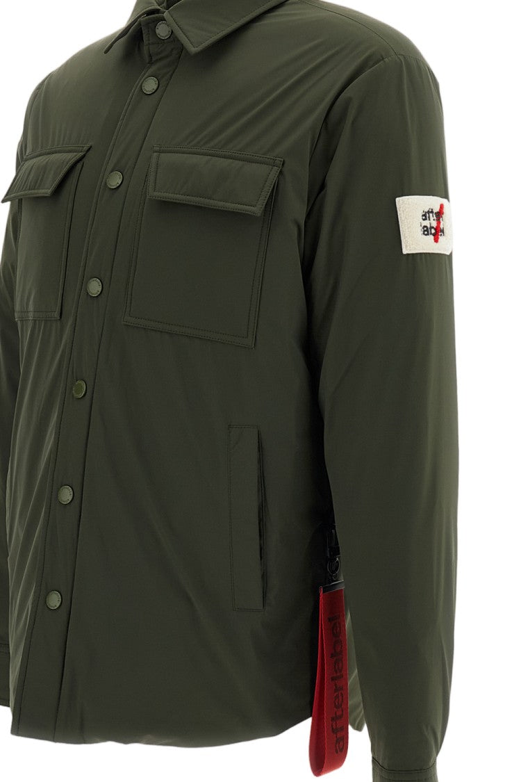 After Label Green Belluno Padded Waterproof Technical Overshirt