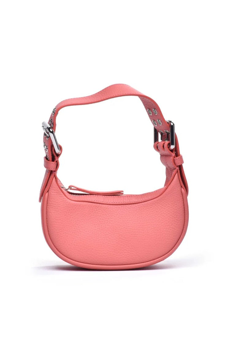 By Far Mini Leather Clutch - Pink
