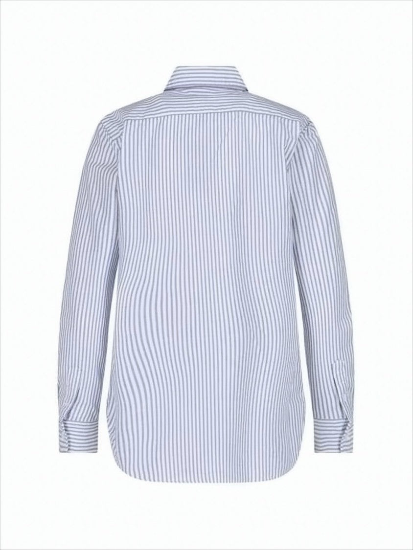 Polo Ralph Lauren Vertical Blue And White Striped Button-Down Shirt