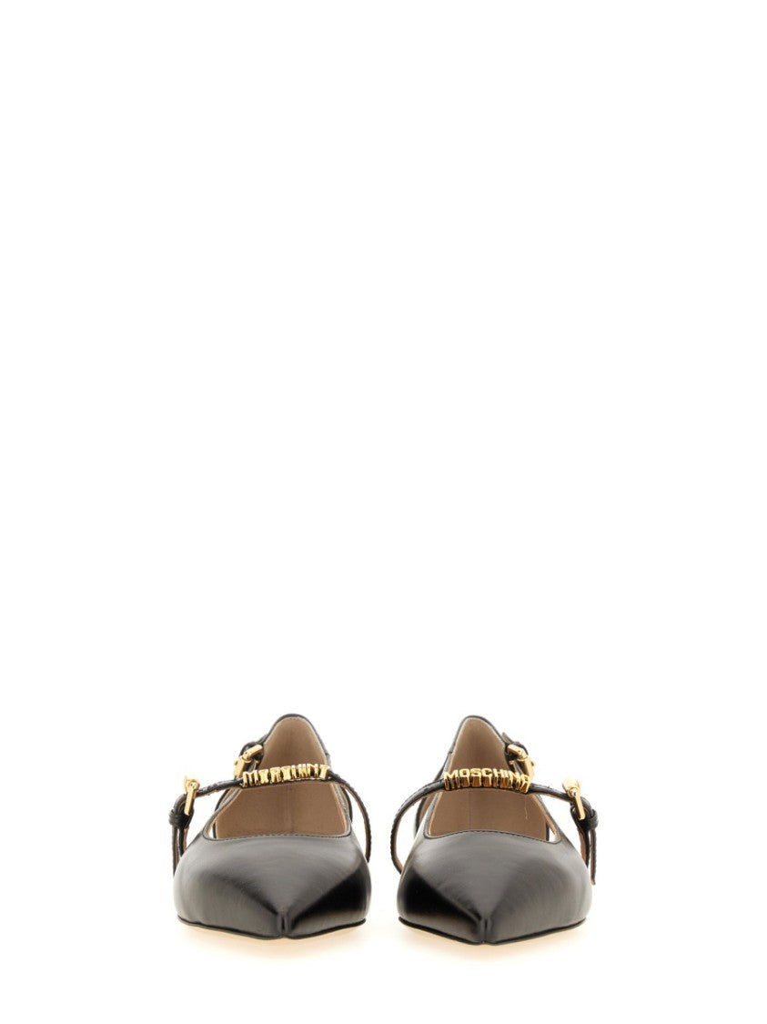 Moschino Leather Ballerina