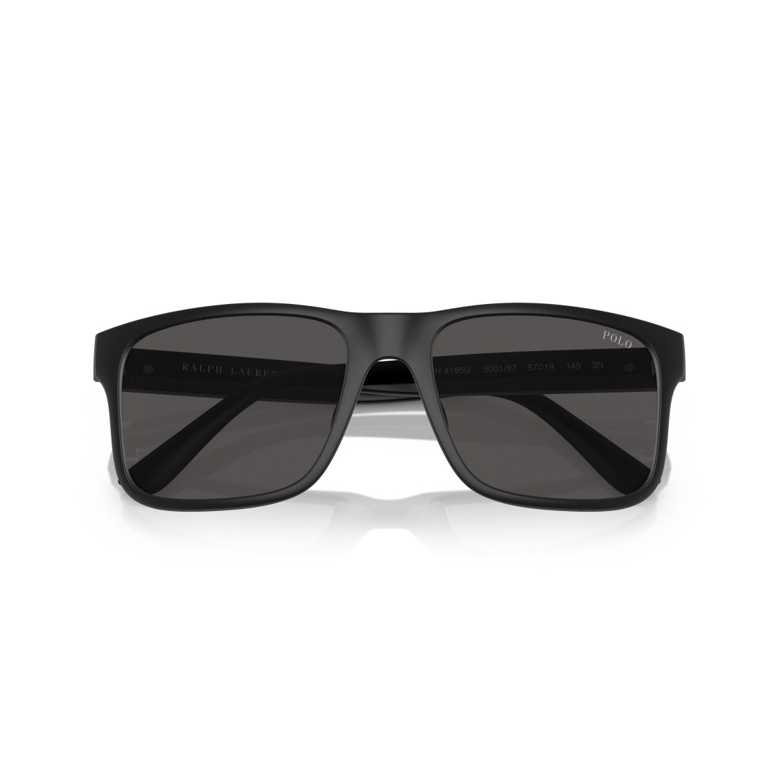 Polo Ralph Lauren 0Ph4195u Rectangular Matte Black Sunglasses