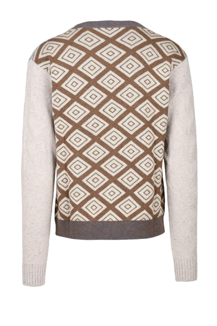 Vivienne Westwood Last Patched Cardigan - Beige/Brown