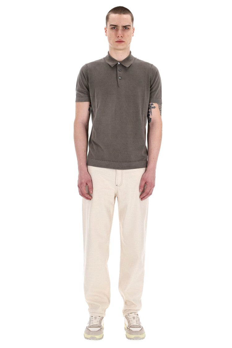 Drumohr Frosted Superlight Cotton Polo