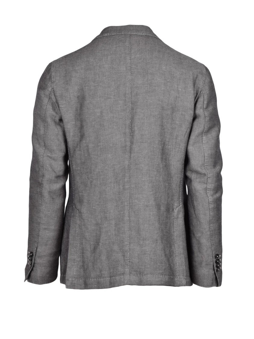 L.B.M. 1911 Linen Cotton Jacket - Grey