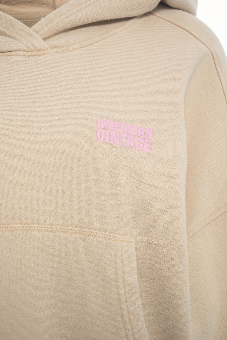 American Vintage Hooded Sweatshirt With Logo
