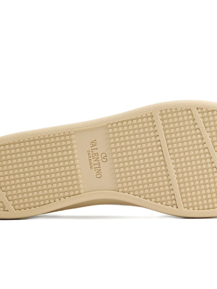 Valentino Garavani White Leather Flat Shoes