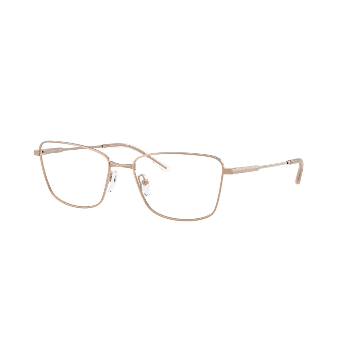 Emporio Armani 0Ea1185b Sleek Square Gold Metal Frame Eyeglasses