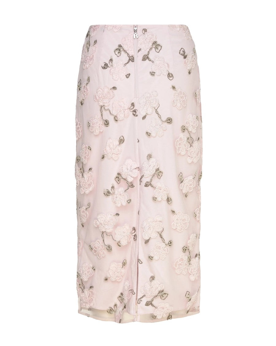 Rotate Lilac Ash Midi Sequin Pencil Skirt