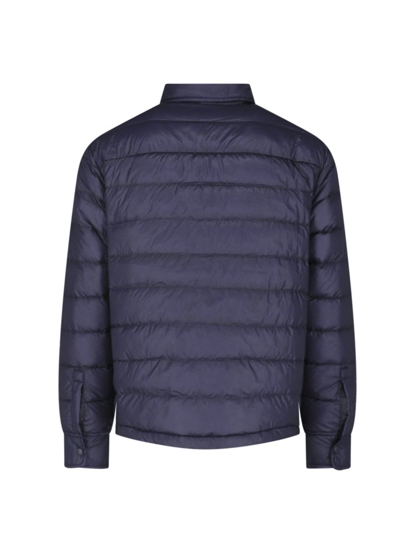 Aspesi Blue Quilted Nylon Jacket