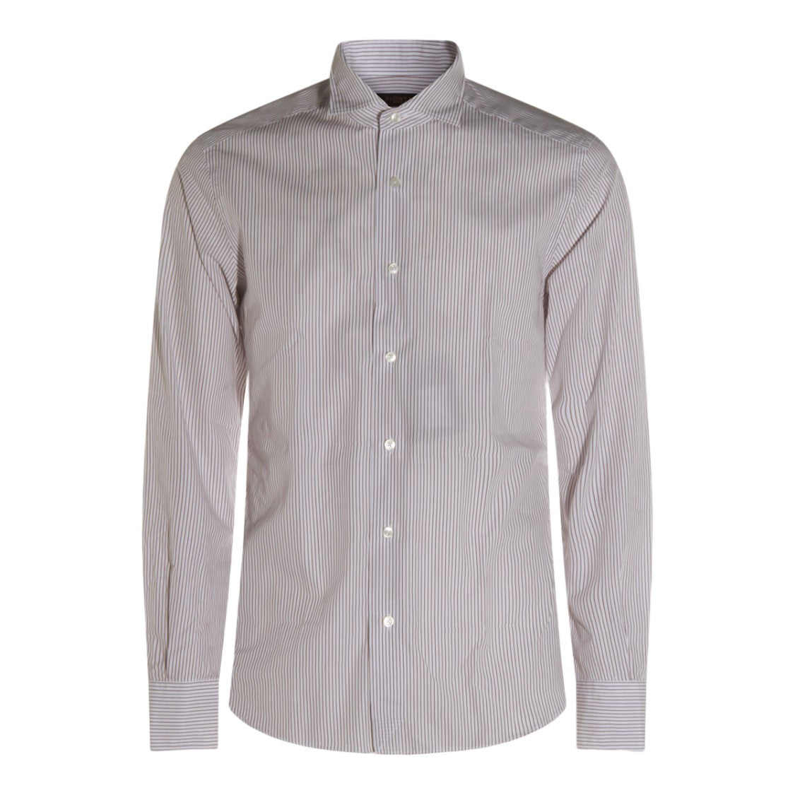 Glanshirt White Tailored Long-Sleeved Shirt