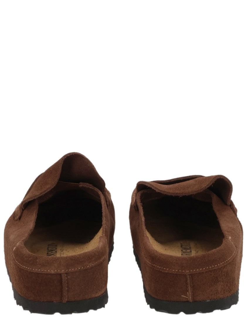 Birkenstock Suede Slip-On Flat Sole Moccasin Sandals