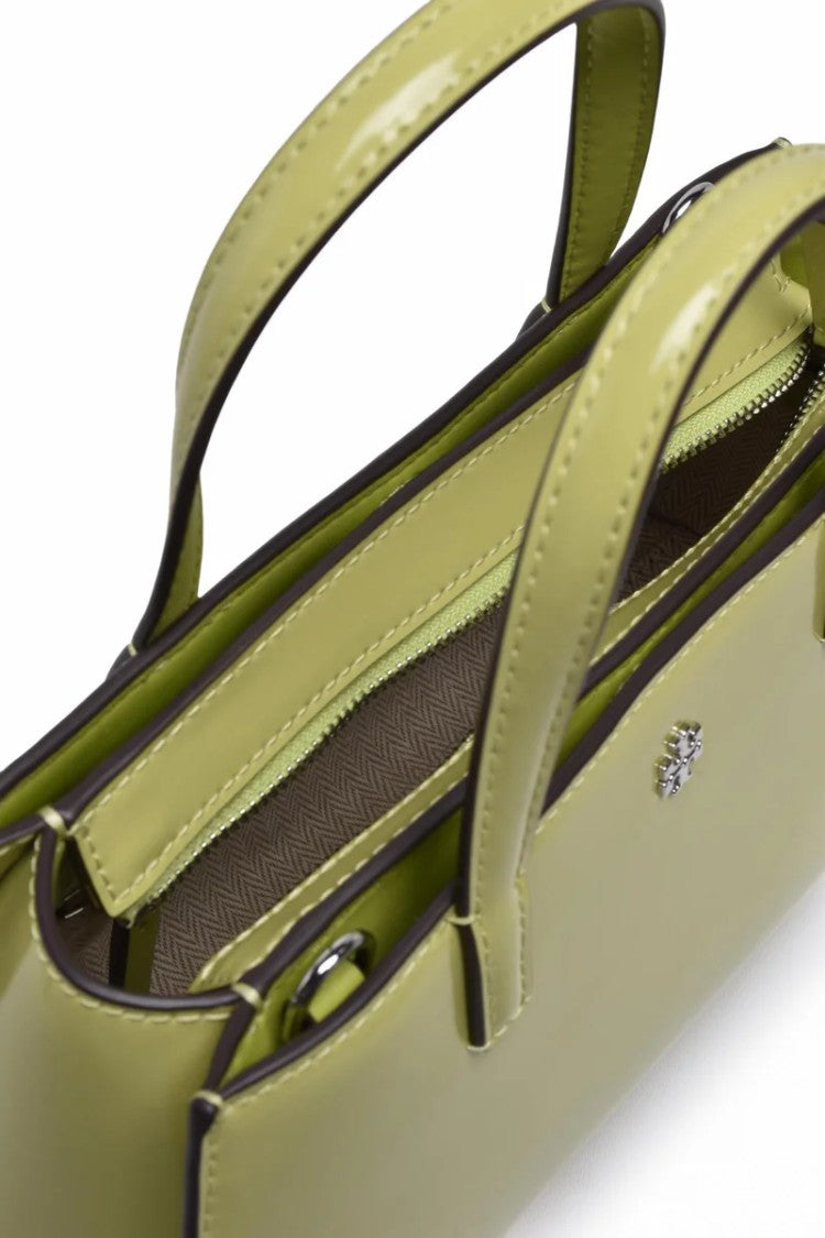 Tory Burch Emerson Patent Shoulder Bag - Green
