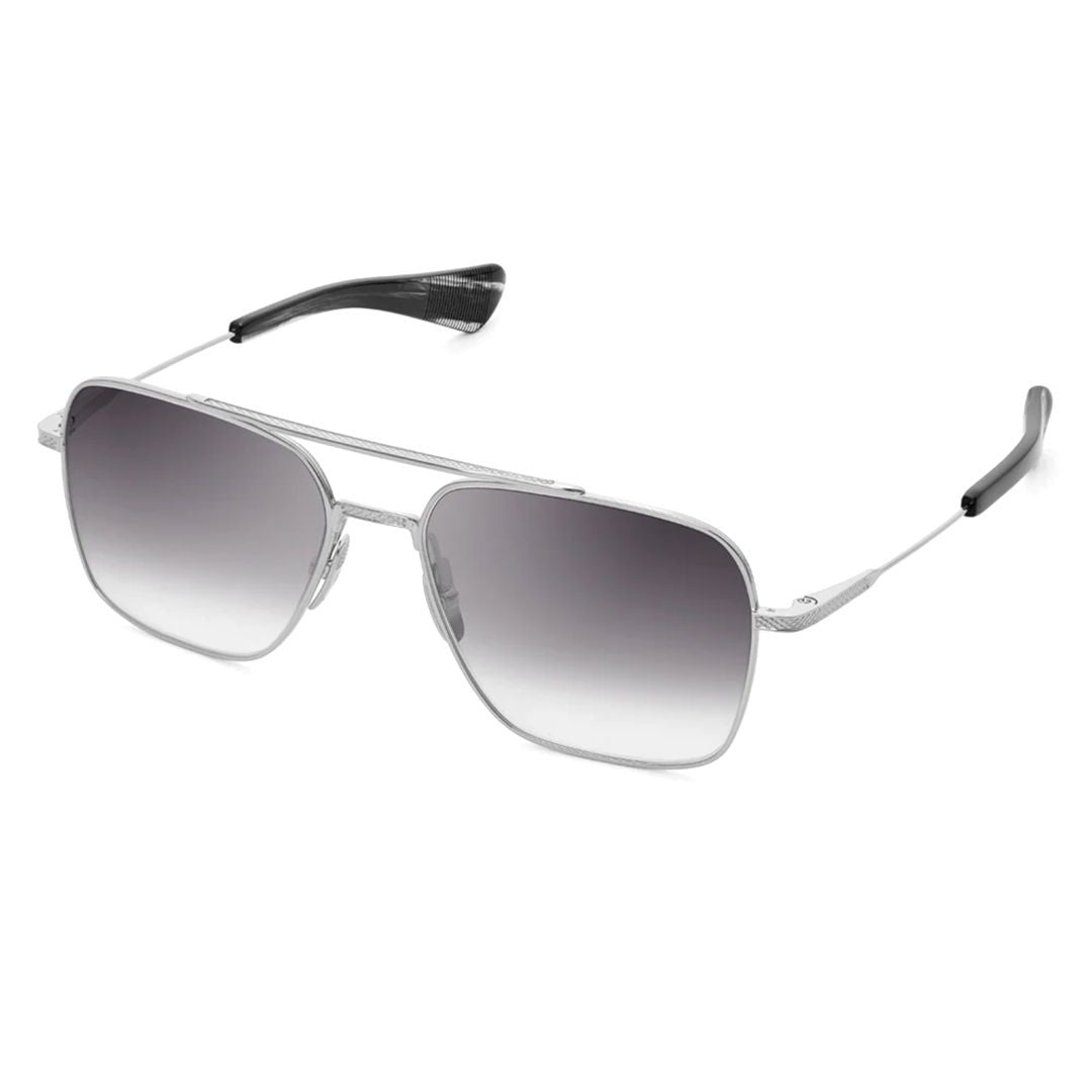 Dita Flight-Seven Rectangular Dark Lenses With Gold Metal Frame
