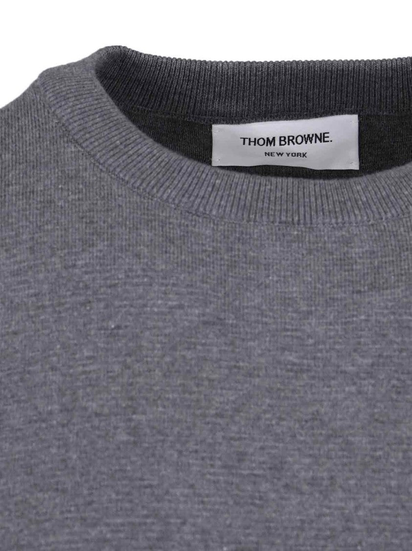 Thom Browne "4-Bar" Sweater – Grey
