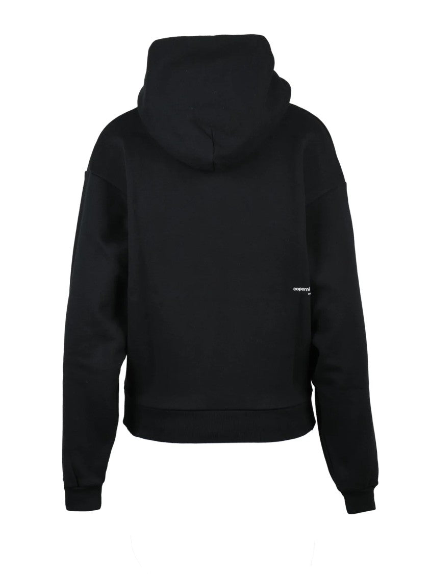Coperni Black Hooded Organic Cotton-Blend Hoodie