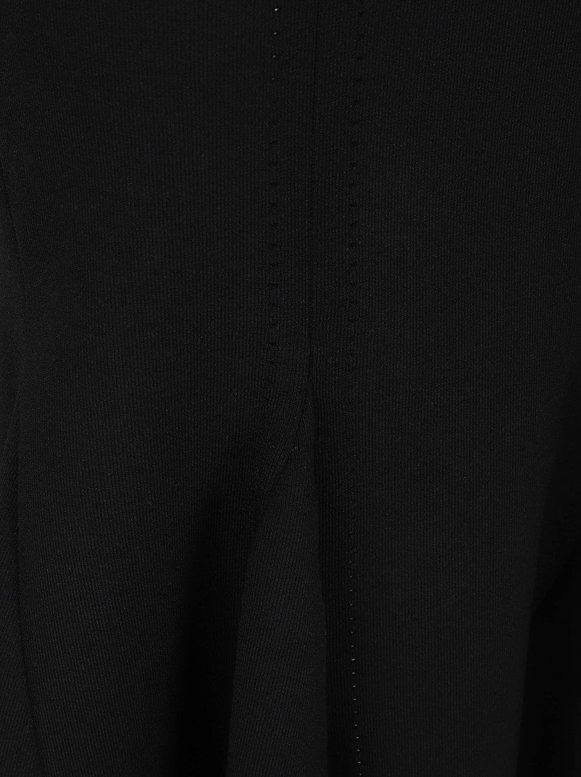 Givenchy Cut-Out Black Knit Maxi Dress With Adjustable Straps