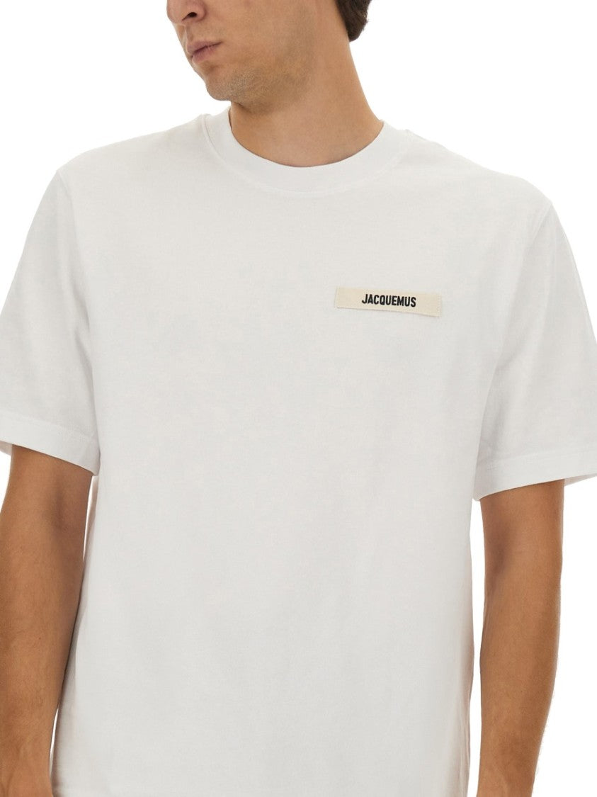 Jacquemus Neutral The Grosgrain Short-Sleeve Cotton Shirt