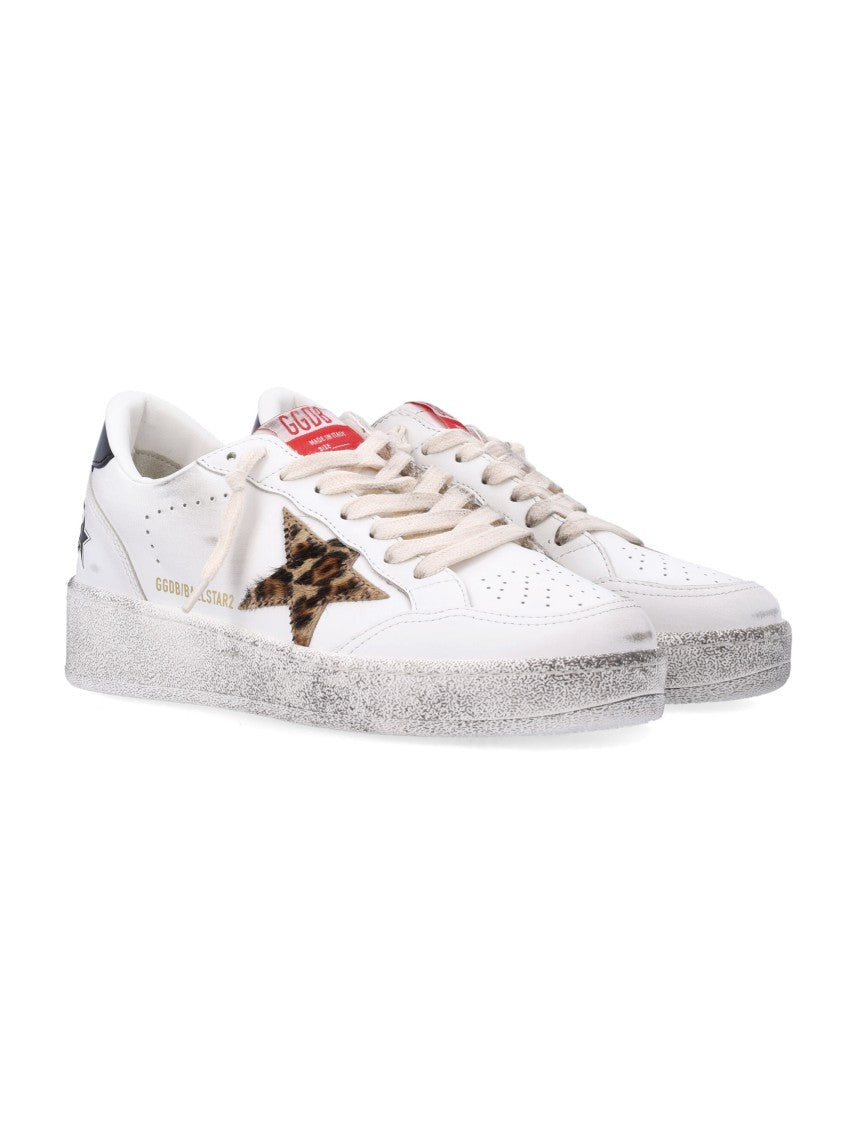 Golden Goose White Ball Star Leather Sneakers