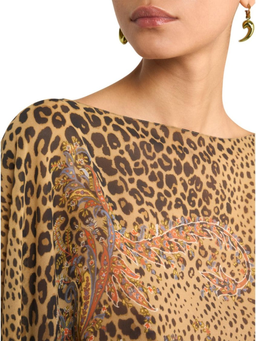 Etro Silk Boat Neck Jacket