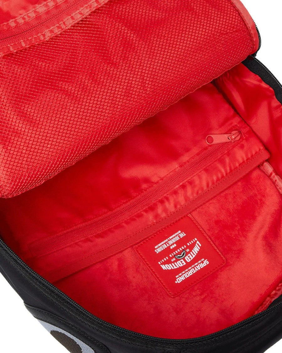 Sprayground Black Backpack With Bold Shark Mouth Design